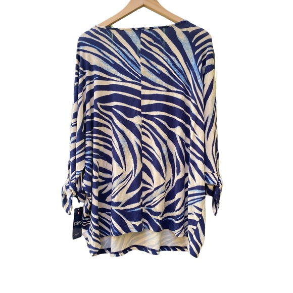 Chaps Women’s Plus Size 3/4 Sleeve Tunic, 2X - Picture 2 of 6